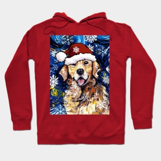 Golden Retriever Santa Hoodie